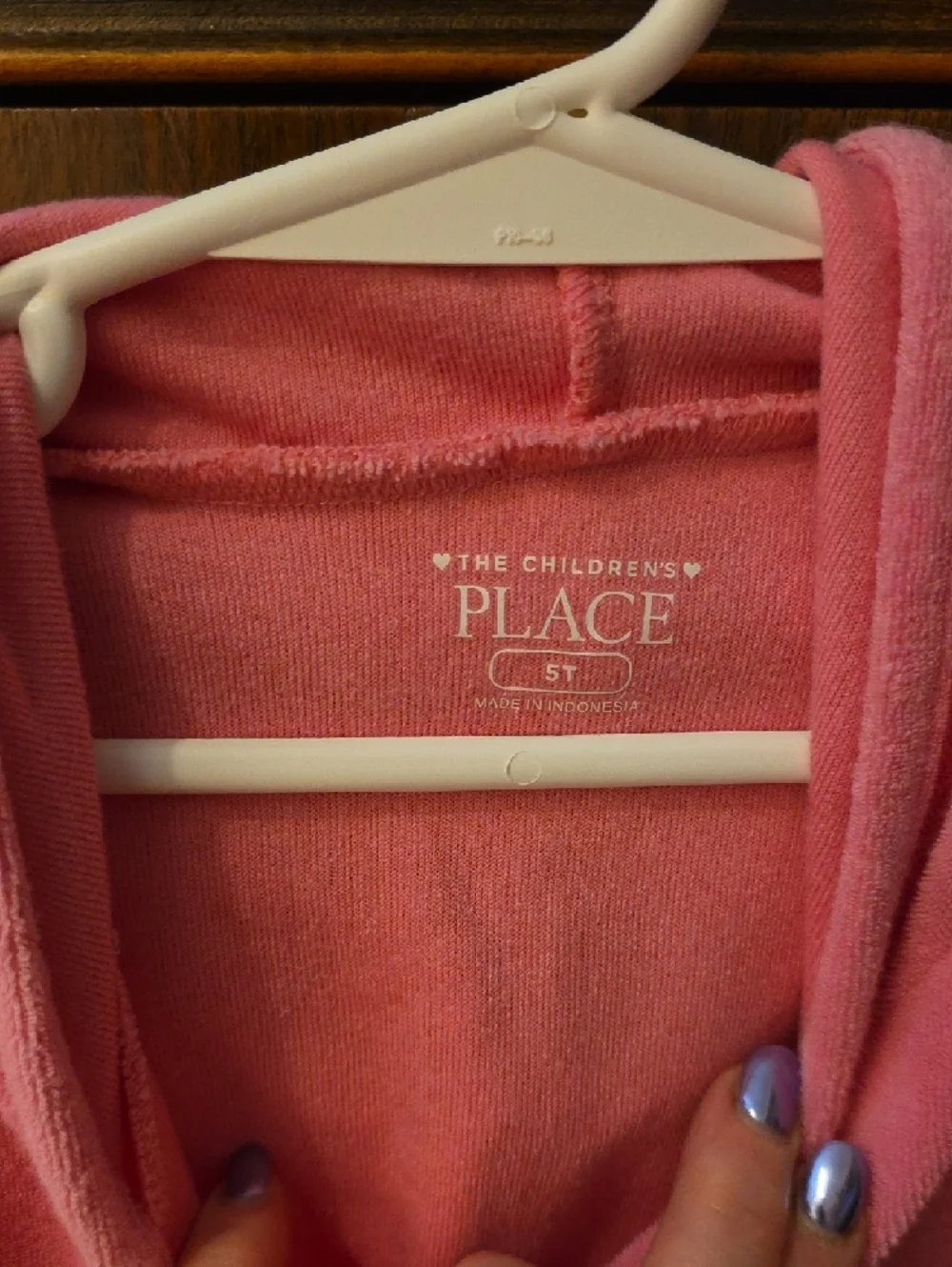 The Children's Place Pink Hooded Terry Swim Coverup